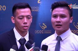 Quang Hải, Văn Quyết nói gì khi giành các hạng mục xuất sắc nhất V.League?