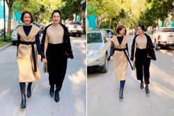 Hồng Diễm sành điệu trẻ trung bên diễn viên Nguyệt Hà