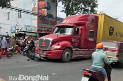 Va chạm với xe container, 1 người tử vong tại chỗ