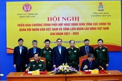 Tăng cường phối hợp hoạt động giữa Tổng cục Chính trị QĐND Việt Nam và Tổng Liên đoàn Lao động Việt Nam