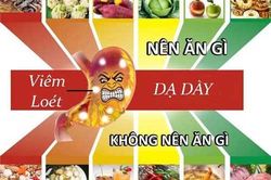 Thực phẩm nên và không nên ăn khi bị viêm loét, trào ngược dạ dày