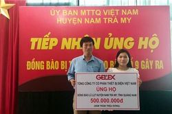 Gelex tiếp tục hỗ trợ người dân vùng lũ tại Quảng Nam