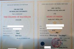 Bộ Giáo dục sẽ xử nghiêm trường hợp sử dụng bằng giả của Đại học Đông Đô