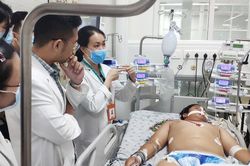Té do vấp sợi dây, nam sinh bị nhiễm trùng huyết toàn thân