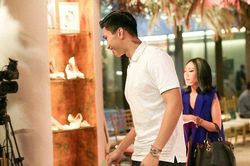 Đoàn Văn Hậu tới cổ vũ Doãn Hải My trình diễn tại sự kiện