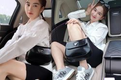 'Lịm tim' với style trẻ trung của Ngọc Trinh chỉ với hai tone màu trắng /đen