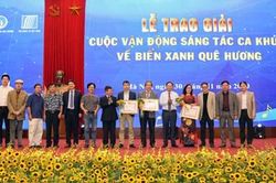 Tổng kết trao giải Cuộc vận động sáng tác ca khúc về biển xanh quê hương