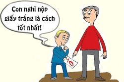 Nhận điểm kém vì nghe lời bố dạy