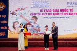 Trao giải Ba quốc tế Cuộc thi Viết thư UPU lần thứ 49 tại Việt Nam