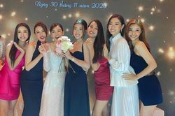 Bắt được hoa cưới của Tường San nhưng Tiểu Vy lại nhường cho Đỗ Mỹ Linh