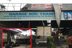 Xe bồn trong gara phát nổ như bom, 3 người bị thương nặng