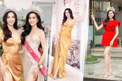 2 đương kim hoa hậu Đỗ Thị Hà - Lương Thùy Linh đọ sắc: Mỗi người một vẻ, bất phân thắng bại
