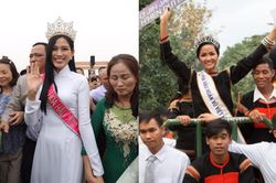 Không cầu kì, Đỗ Thị Hà, H'Hen Niê vẫn ăn điểm với váy áo thông minh khi trở về quê nhà