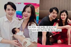 Đông Nhi khoe ảnh Ông Cao Thắng và con gái yêu Winnie nhưng gương mặt sưng húp lại gây chú ý