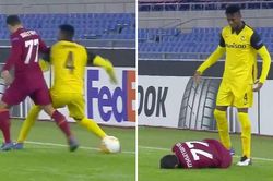 Mkhitaryan bị đấm vào mặt sau va chạm với hậu vệ Young Boys