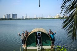 Cận cảnh nhà chống lũ bằng bê tông, chứa được 3 tấn hàng nổi trên mặt nước