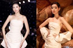 Đụng váy với hoa hậu Khánh Vân, á hậu Ngọc Thảo thua toàn tập vì cách tạo dáng mờ nhạt