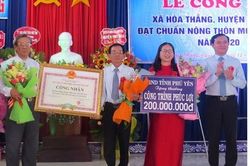 Phú Yên: Công nhận xã Hòa Thắng đạt chuẩn nông thôn mới nâng cao