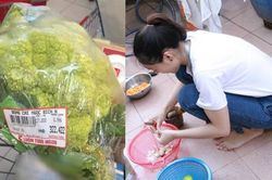 Bạn cùng phòng hào hứng đi chợ mua rau, nữ sinh ăn xong thì 'đứng hình' khi phát hiện ra giá cả thực sự