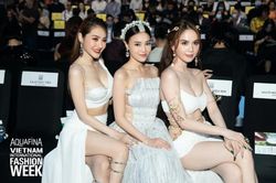 Thủy Tiên bị người mẫu Linh Chi hất tóc, chen lấn tại AVIFW 2020