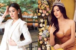Khánh Vân diện suit thanh lịch, Lương Thùy Linh quyến rũ với đầm xẻ bạo
