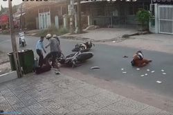 Nữ sinh bị nam thanh niên đánh dã man sau va chạm giao thông