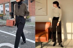 Gái Hàn diện quần đen rất nhiều nhưng luôn xịn đẹp chứ không nhàm chán, đó là vì họ có 4 tips