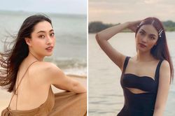 Lương Thùy Linh khoe lưng trần nuột nà, Lan Khuê úp mở vòng một nóng bỏng