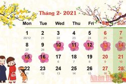Lịch nghỉ Tết Nguyên đán chính thức của năm 2021