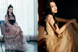 Angelababy liên tục bỏ bùa mê khán giả với váy áo đẹp như nàng tiên giáng trần