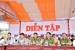 Diễn tập phương án chữa cháy và cứu nạn cứu hộ tại Công ty Nhôm Đắk Nông - TKV