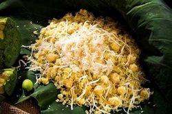 Cách làm món xôi cốm đậu xanh dẻo thơm đậm đà hương vị mùa Thu Hà Nội
