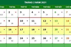 Tết âm lịch Tân Sửu, cán bộ công chức, viên chức người lao động được nghỉ 7 ngày