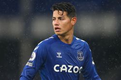 James Rodriguez vắng mặt ở trận Everton gặp Chelsea