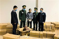 Lực lượng Biên phòng phối hợp với Hải quan bắt giữ hơn 1 tấn pháo và trên 2 tấn gỗ