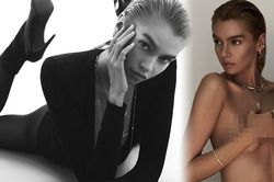 'Thiên thần nội y' Stella Maxwell 'thả rông' vòng một quảng cáo trang sức