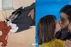Dân mạng phát hiện Hồ Nhất Thiên và Kiều Hân có tương tác y hệt Tom và Jerry