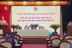 Chủ tịch HĐND thành phố Nguyễn Ngọc Tuấn tiếp xúc cử tri huyện Hoài Đức