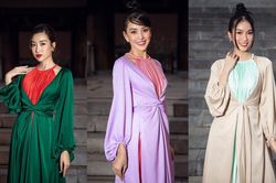 Dàn Hoa hậu, Á hậu xinh đẹp rạng ngời bất chấp trang phục mỏng manh giữa trời lạnh giá