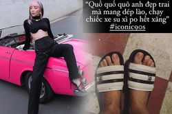 Đôi dép trắng đen rẻ bèo được Tóc Tiên và hội chị em 'lăng xê'