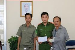 Hỗ trợ kinh phí cho 2 cá nhân bị thương khi truy bắt tội phạm