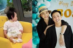 Đàm Thu Trang khoe khoảnh khắc con gái cưng 4 tháng: Má phúng phính, tóc siêu ngầu