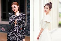 Kiều Loan diện váy cắt xẻ khoe chân dài nóng bỏng, Đỗ Mỹ Linh yêu kiều với sắc trắng