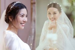 Nhìn lại hôn lễ đẹp như cổ tích của hai nàng Á hậu hiếm hoi lên xe hoa trong năm 2020