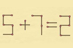 Tìm 3 cách biến phép tính 5 + 7 = 2 thành đúng