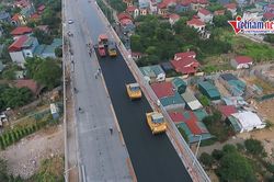 Sửa chữa vượt kế hoạch 15 ngày, cầu Thăng Long chuẩn bị thông xe