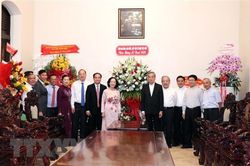 Lãnh đạo Đảng, Nhà nước thăm, chúc mừng Giáng sinh tại TP Hồ Chí Minh