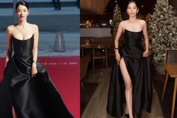 Nam Em diện bộ váy trễ nải vòng 1 hơn 100 triệu visual vẫn thua xa 'điên nữ' Seo Ye Ji