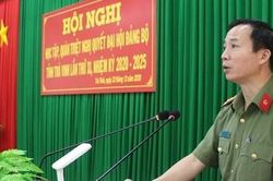 Công an Trà Vinh triển khai Nghị quyết Đại hội Đảng bộ tỉnh