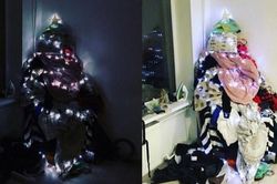 Khi các 'thánh siêu lười' trang trí nhà cửa dịp Giáng sinh